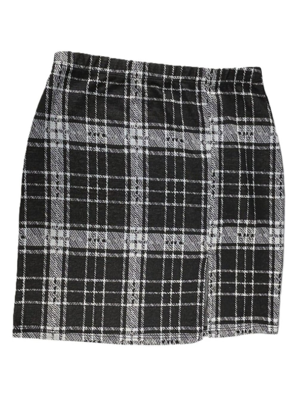 Windsor Girls Black/Gray Plaid Skirt